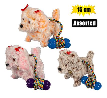 Besties Plush Dog Walking B/O Assorted 15cm