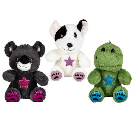 Besties Plush Animal With Glitter Eyes & Feet 30cm