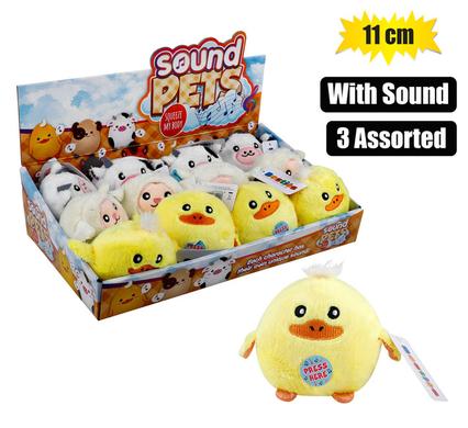 Besties Plush Animal Farm Balls With Sound 11cm