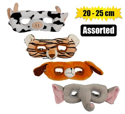 Besties Plush Animal Mask Assorted 20-25cm