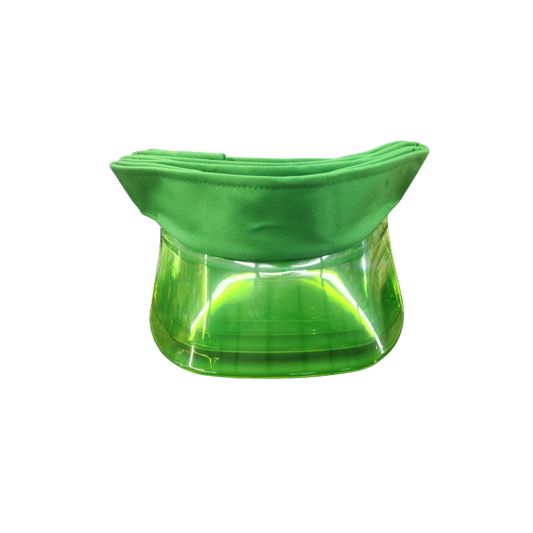 Multi-Layer Stackable Sun Visor Cap with Transparent Smoke Shield