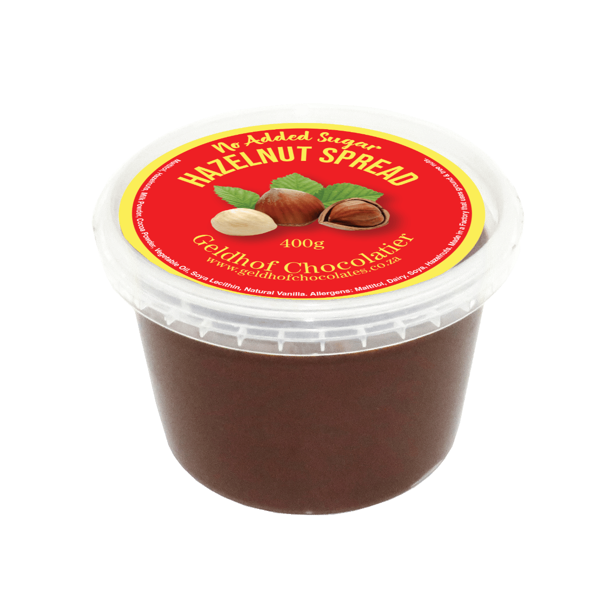 Geldhof Hazelnut Spread [No-Added Sugar] (400g)