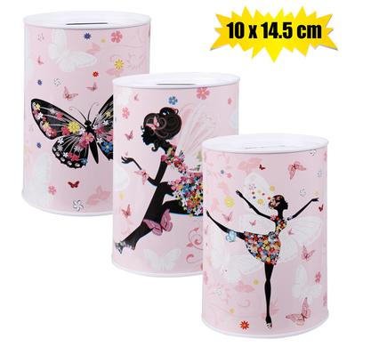 Money-Bank Tin Assorted 10X14.5cm