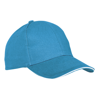 6 Panel Sandwich Peak Cap-6 Panel Caps-Just Brand