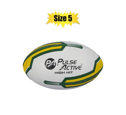 Pulse Active Ball Rugby Size-5 Rubber Pimple Grip