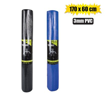 Pulse Active Fitness Yoga Mat 3mm Pvc Assorted