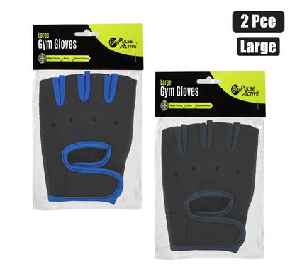 Pulse Active Fitness Gym Gloves Men Assorted 2 Piece
