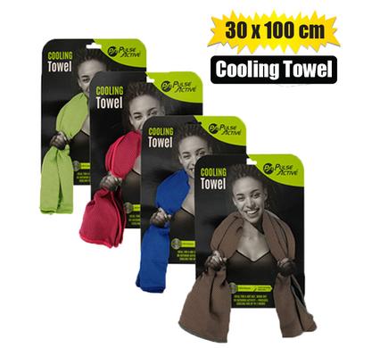 Pulse Active Fitness Towel Cooling 30X100cm