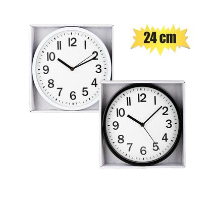 Clock Wall Pl Round 24cm