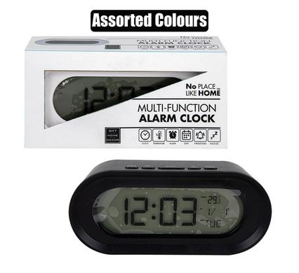 No Place Like Home Clock Digital Table Alarm Assorted Colours