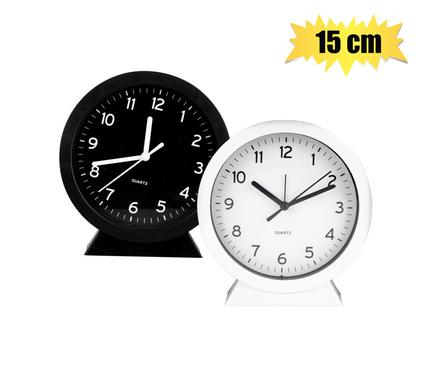 No Place Like Home Clock Alarm Pl Rnd On Stand 15cm Assorted