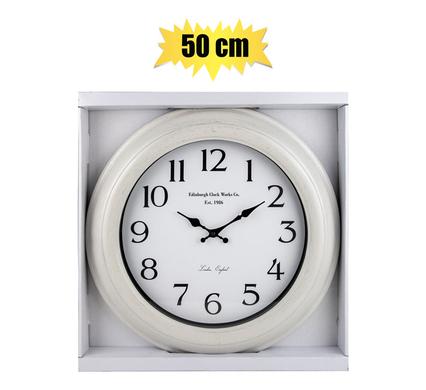 Clock Wall Pl Round 50cm Assorted