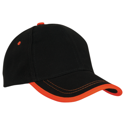 6 Panel Canvas Binding Cap-6 Panel Caps-Just Brand