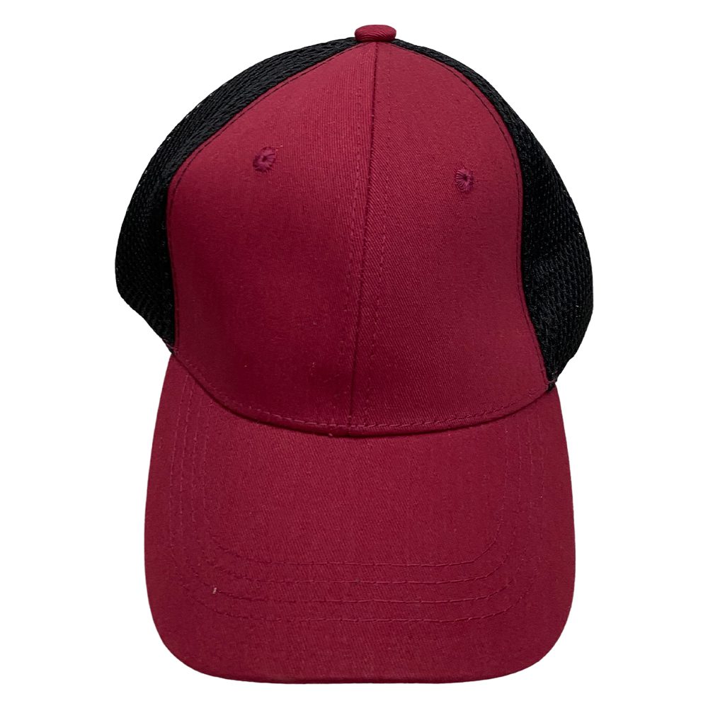 Two Tone Trucker Cap | Maroon / Black