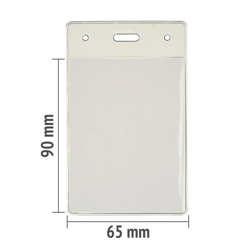 585CP Flexible PVC Badge Pouches – Pack of 50
