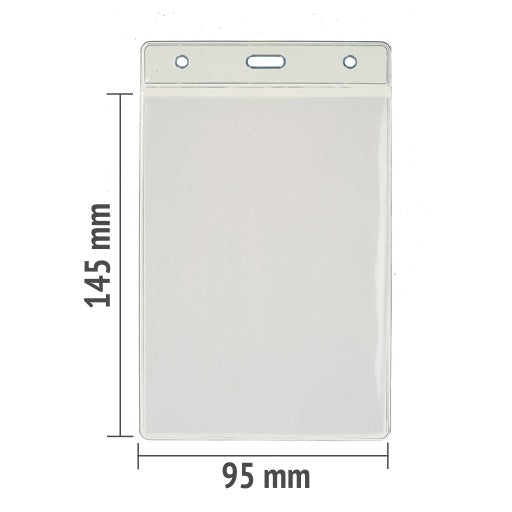 585SM-EXT Flexible PVC Badge Pouches – Pack of 50