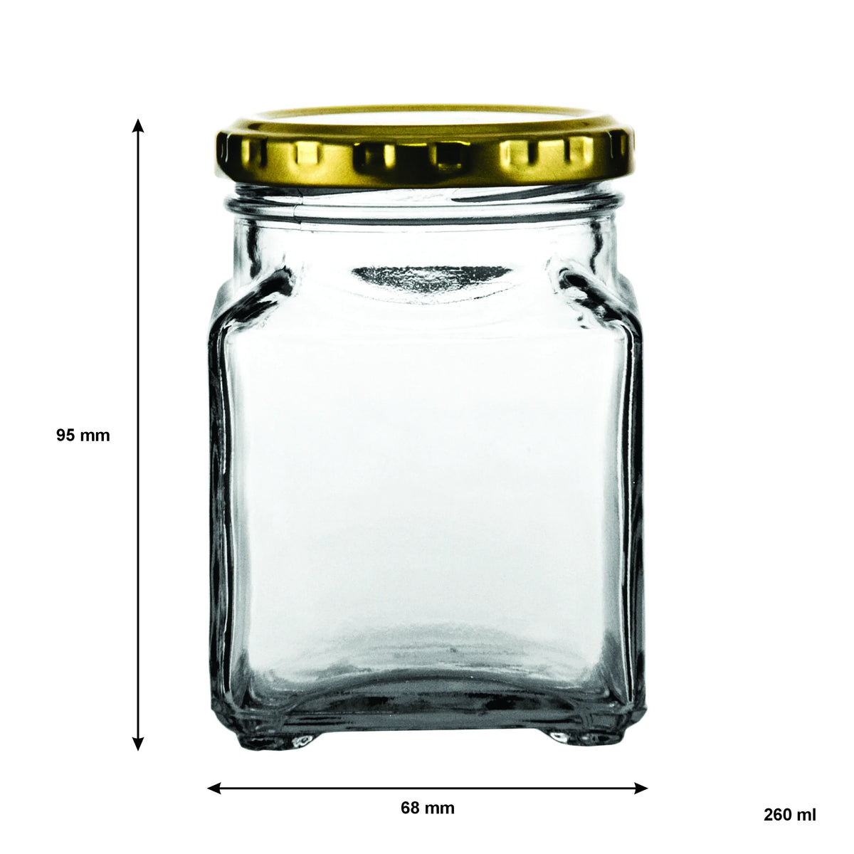 Consol Square Catering Jar