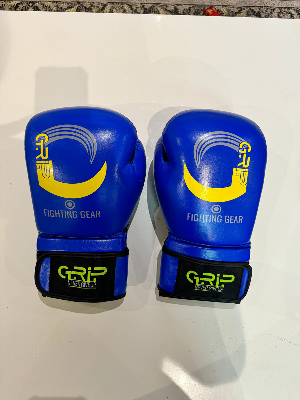 Grip Boxing Gloves | G8 Genuine Cowhide Leather Pro | Blue
