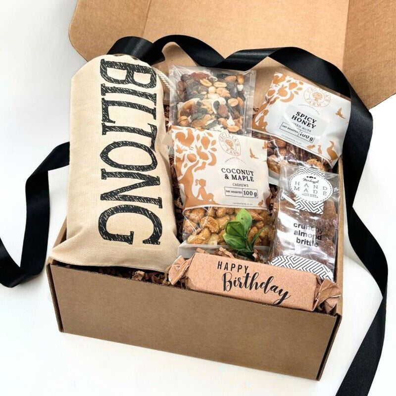 Happy Birthday Biltong & Nut Box