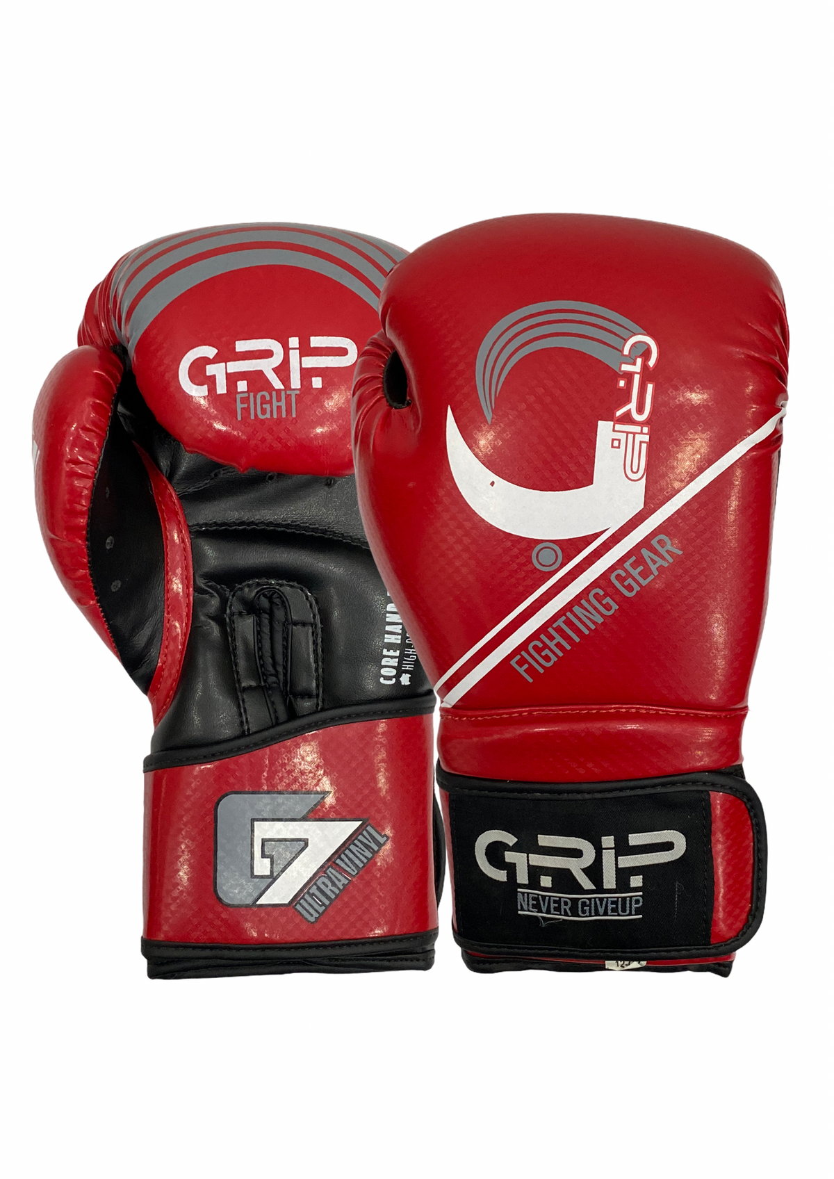 Grip Boxing Gloves | G7 Supreme Synthetic Vinyl | Red