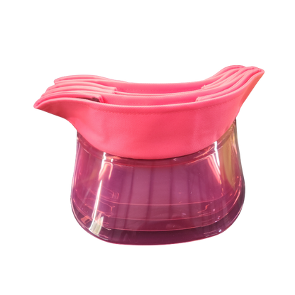 Multi-Layer Stackable Sun Visor Cap with Transparent Smoke Shield