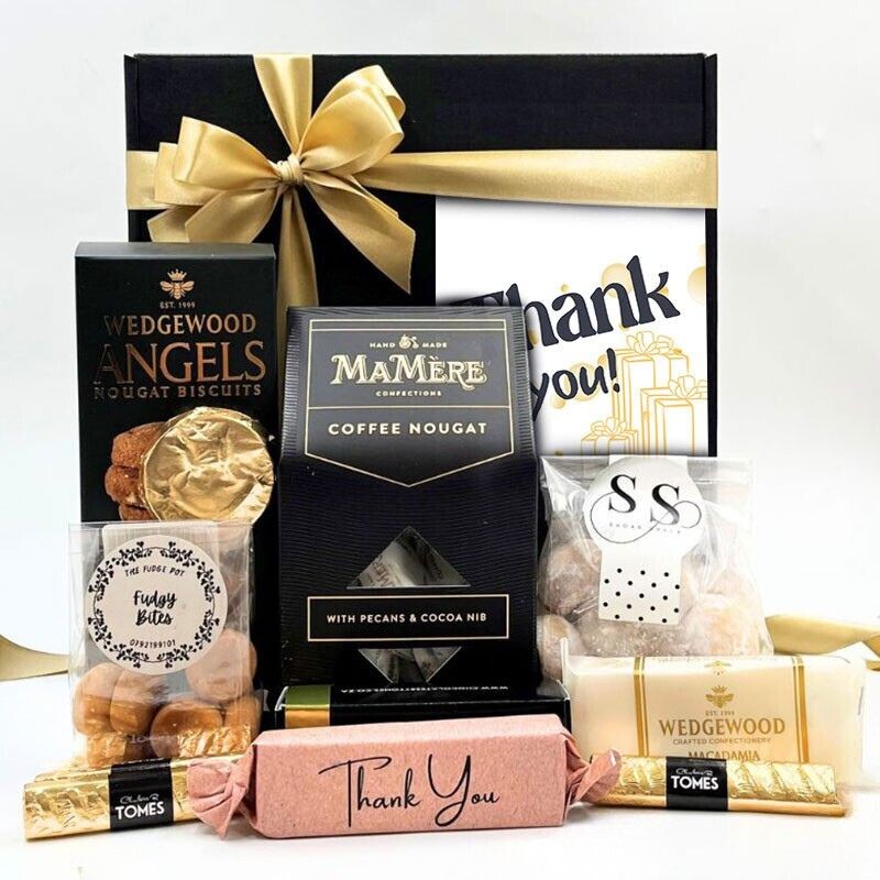 Gold & Black Thank You Gift Box