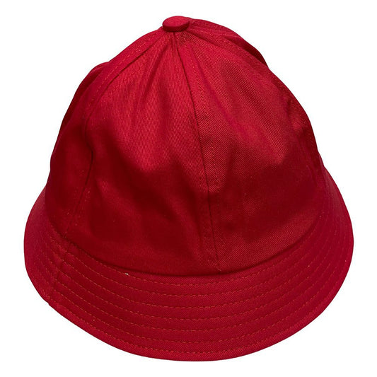 6 Panel Sporty Bucket Hat | Red