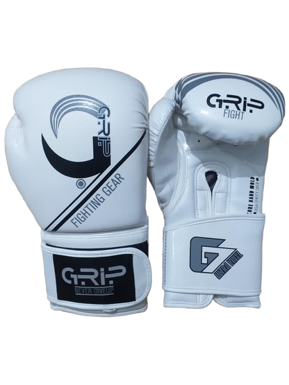 Grip FS Boxing Gloves | G7 Supreme Vinyl | White
