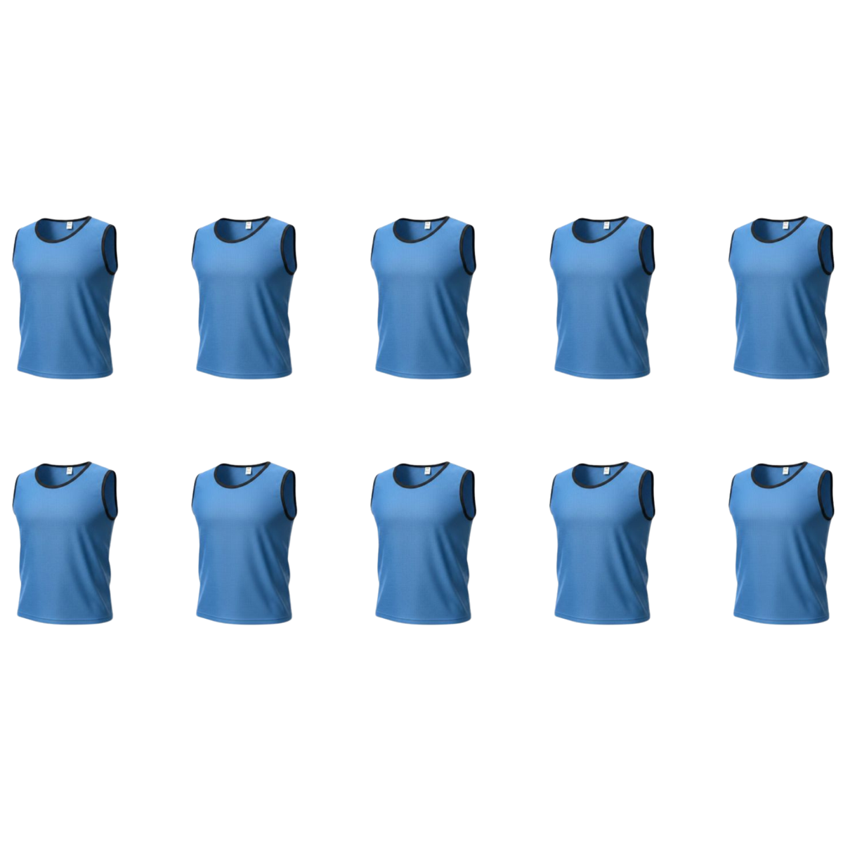 Grip Close End Bibs | Set of 10 | Blue