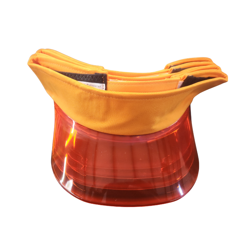 Multi-Layer Stackable Sun Visor Cap with Transparent Smoke Shield