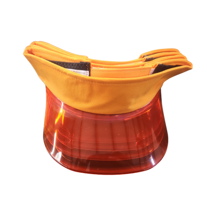 Multi-Layer Stackable Sun Visor Cap with Transparent Smoke Shield