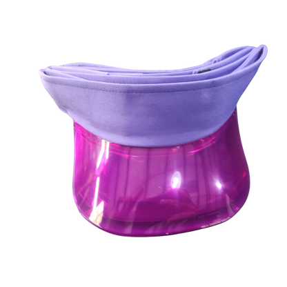 Multi-Layer Stackable Sun Visor Cap with Transparent Smoke Shield