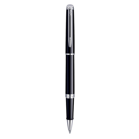 Waterman Hemisphere Roller Ball Fine Nib Black Ink - Mars Black Chrome Trim