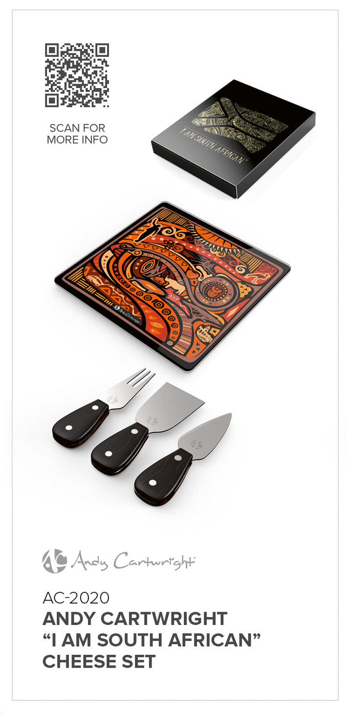 Andy Cartwright "I am South African" Cheese Set | Custom Branded & Personalised Executive Corporate Gift | Just Brand