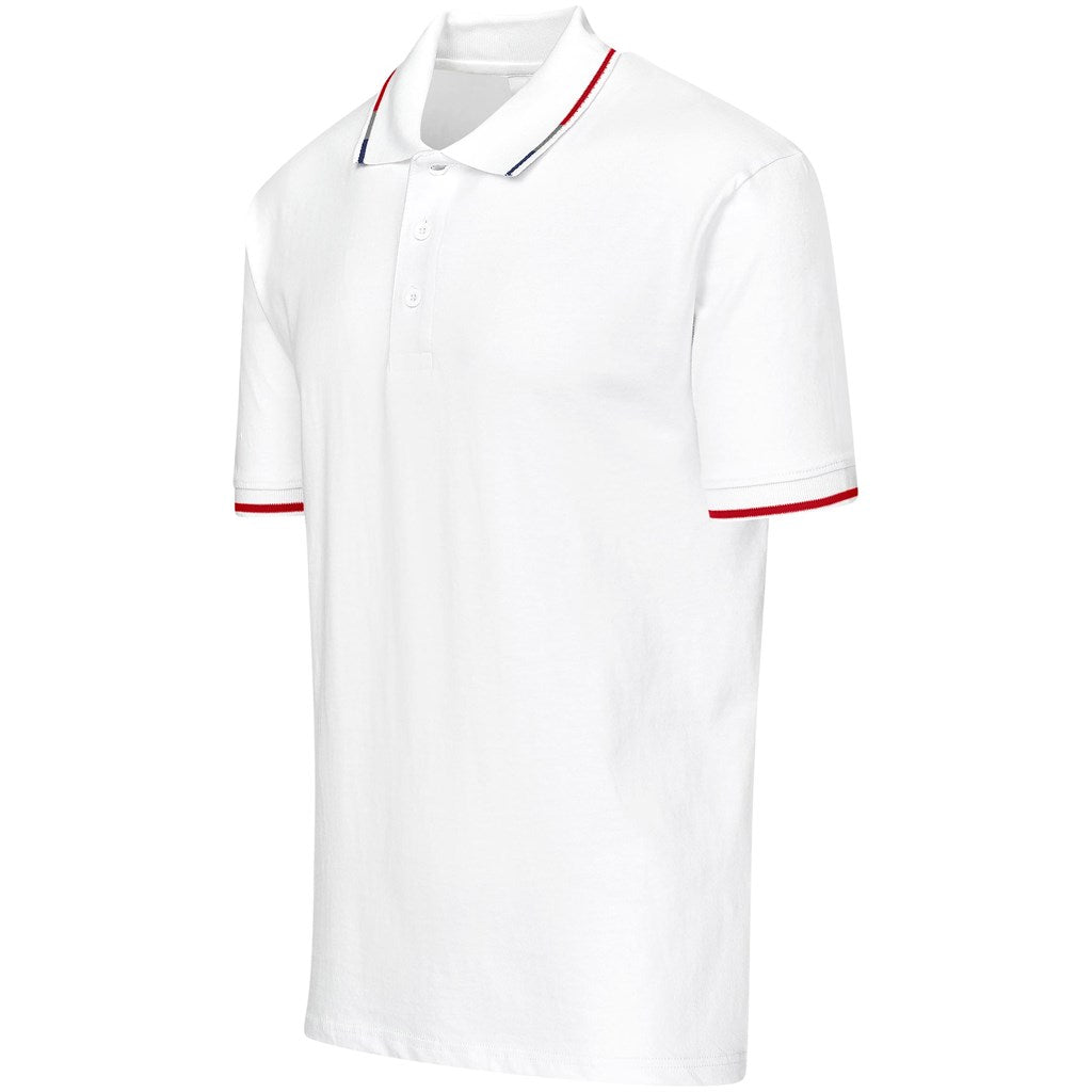 Mens Ash Golf Shirt - White | Golf Shirts | Custom-branded corporate clothing | Giftwrap Shop