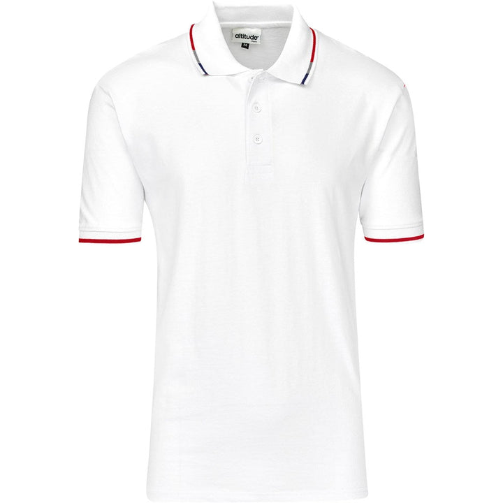 Mens Ash Golf Shirt - White | Golf Shirts | Custom-branded corporate clothing | Giftwrap Shop