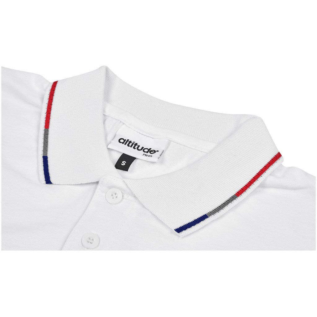 Mens Ash Golf Shirt - White | Golf Shirts | Custom-branded corporate clothing | Giftwrap Shop