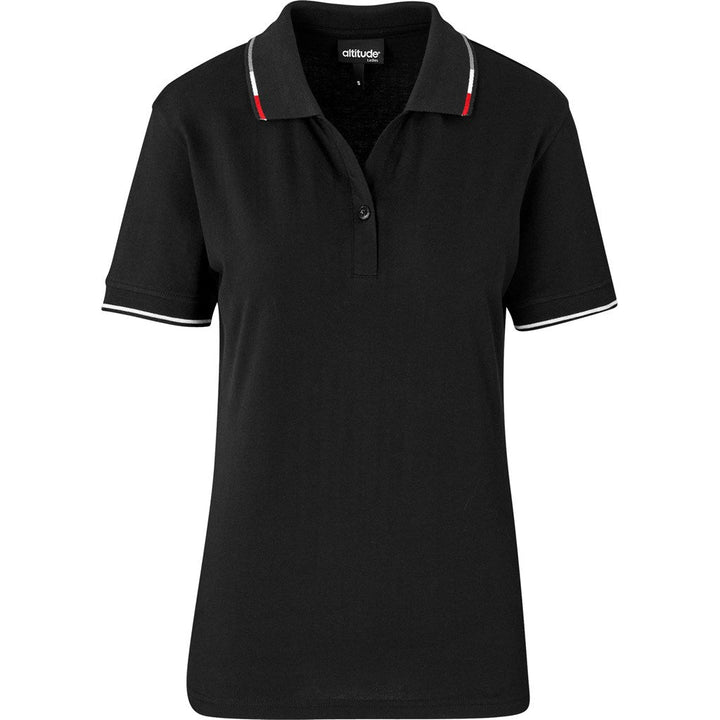 Ladies Ash Golf Shirt - Black | Golf Shirts | Custom-branded corporate clothing | Giftwrap Shop