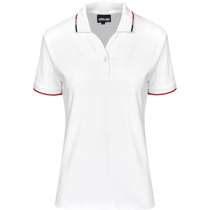 Ladies Ash Golf Shirt - White | Golf Shirts | Custom-branded corporate clothing | Giftwrap Shop