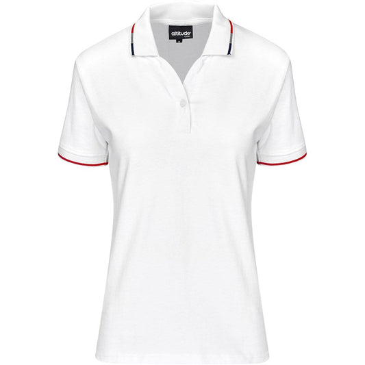 Ladies Ash Golf Shirt - White | Golf Shirts | Custom-branded corporate clothing | Giftwrap Shop