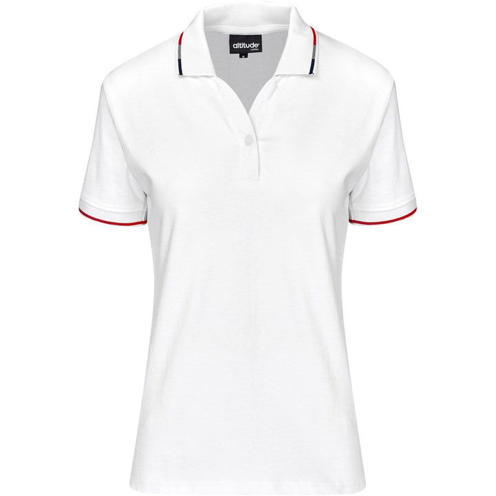 Ladies Ash Golf Shirt - White | Golf Shirts | Custom-branded corporate clothing | Giftwrap Shop