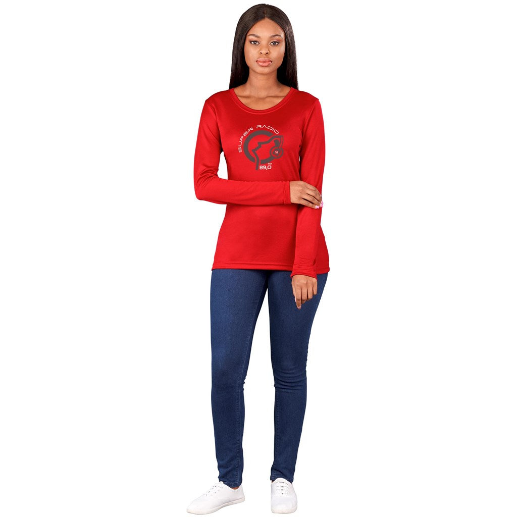 Ladies Long Sleeve All Star T-Shirt-T-Shirts | Custom-branded & Personalised T-shirts | Giftwrap Shop