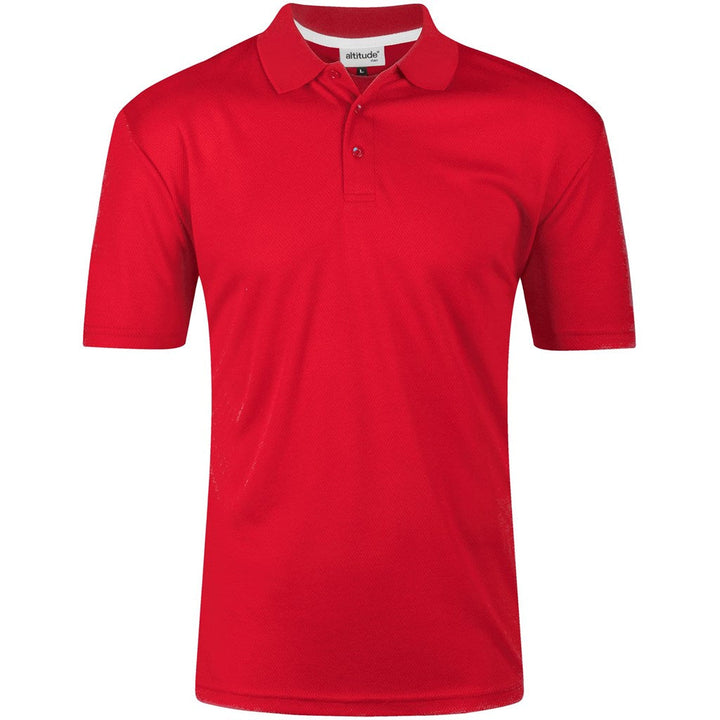 Mens Bayside Golf Shirt - Red | Golf Shirts | Custom-branded corporate clothing | Giftwrap Shop