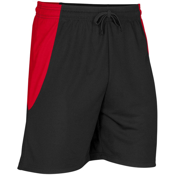 Unisex Championship Shorts - Black Red-Tracksuits | Corporate Clothing | Gift Wrap Shop