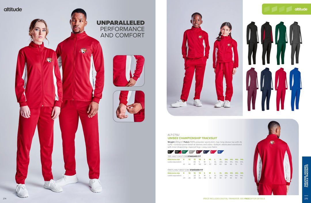 Unisex Championship Tracksuit | Tracksuits | Custom branded Corporate Clothing | Gift Wrap Shop