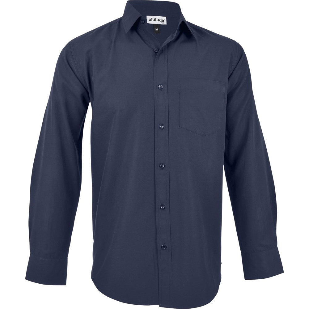 Mens Long Sleeve Catalyst Shirt - Navy | Lounge Shirts | Corporate clothing | Gift Wrap Shop