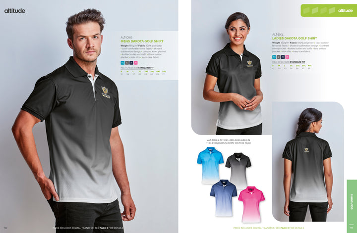 Mens Dakota Golf Shirt | Golf Shirts | Custom-branded corporate clothing | Giftwrap Shop