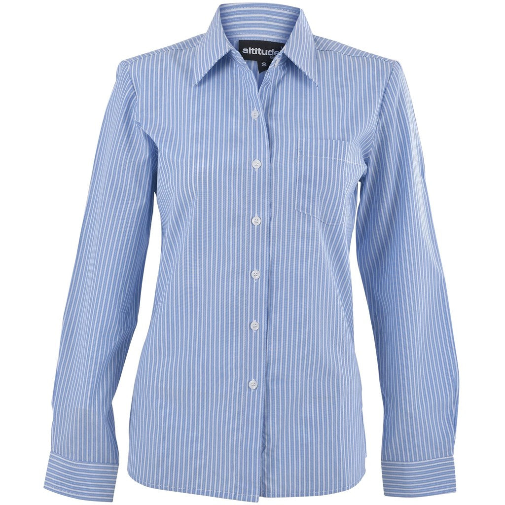 Ladies Long Sleeve Drew Shirt - Light Blue | Lounge Shirts | Corporate clothing | Gift Wrap Shop