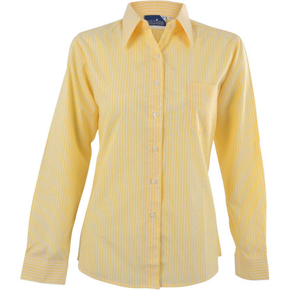 Ladies Long Sleeve Drew Shirt - Yellow | Lounge Shirts | Corporate clothing | Gift Wrap Shop