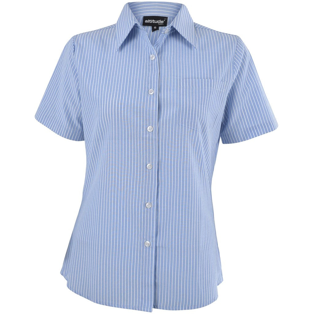 Ladies Short Sleeve Drew Shirt - Light Blue | Lounge Shirts | Corporate clothing | Gift Wrap Shop